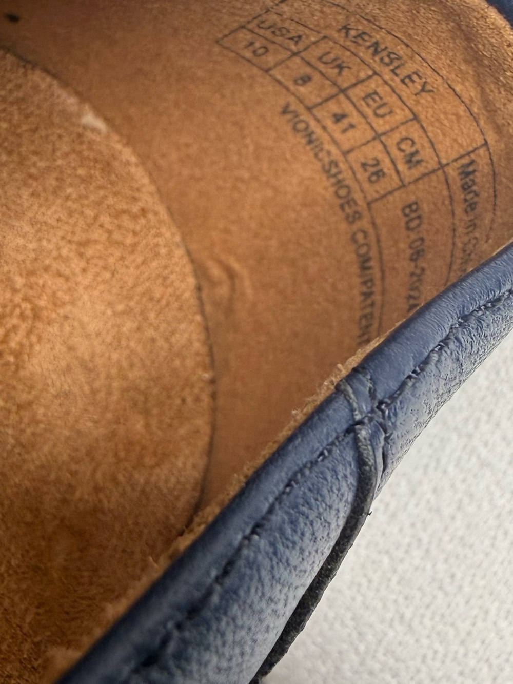 Vionic Kensley Navy Leather Loafers - Picture 8 of 8